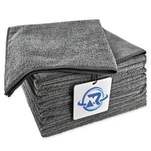 Serviette en microfibre de qualité professionnelle, sans peluches, non abrasive, <span class=keywords><strong>pour</strong></span> la protection de la peinture automobile et le polissage du verre, serviette tricotée warp. - Product Image 1