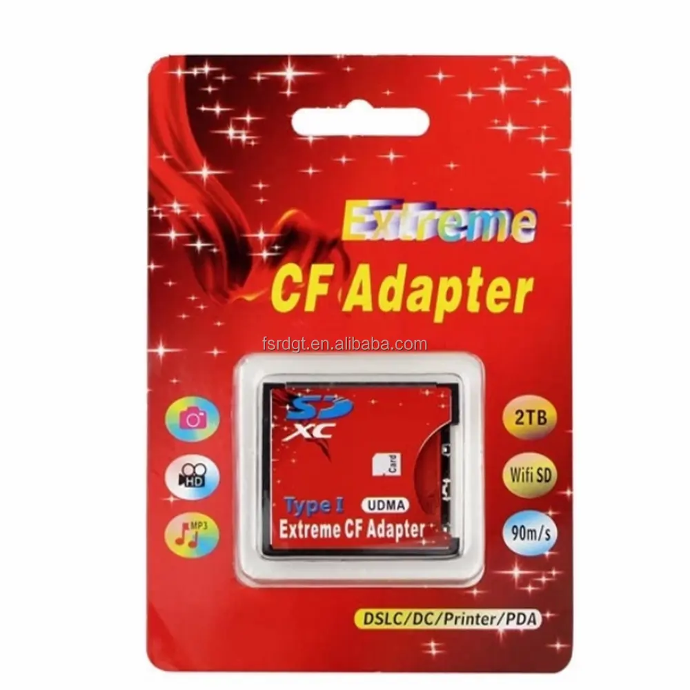 Dijual Langsung dari Pabrik Adaptor Kartu SD Ke CF MMC Ke Adaptor Kartu Tipe I Flash Kompak Standar Konverter Kartu UDMA untuk Kamera