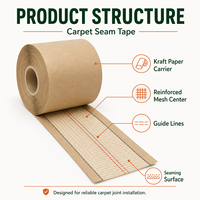 Ruban adhésif thermofusible pour tapis, ruban de jonction de tapis activé à la chaleur pour l'installation de tapis