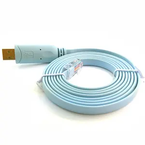 12 ay garanti orijinal FTDI RJ45 rl çip USB seri RS232 RJ45 kablo USB yönlendiriciler için konsol kablosu