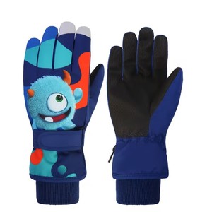 Gants de neige imperméables pour enfants, motif démon mignon, pour garçons et filles, pour <span class=keywords><strong>le</strong></span> ski, <span class=keywords><strong>le</strong></span> snowboard, <span class=keywords><strong>le</strong></span> cyclisme et les activités de plein air, chauds et décontractés - Product Image 4