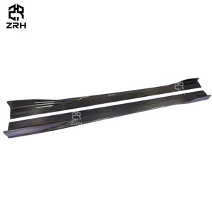 Jupes latérales en fibre de carbone style IMP pour <span class=keywords><strong>Mercedes</strong></span> Benz Classe <span class=keywords><strong>C</strong></span> W205 AMG C63 Berline Coupé 2015-2021 Kit carrosserie en fibre de carbone - Product Image 3