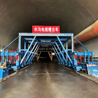 Chariot de chantier détachable Gaofei de fabrication chinoise, garantie 1 an, pour la construction de caniveaux et de gouttières en béton