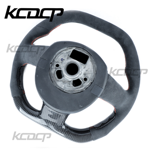 Volante in Fibra di Carbonio per <span class=keywords><strong>Audi</strong></span> A3 A4 A5 A6 S3 S5 Q3 Q5 S4 B8 8P - Product Image 6