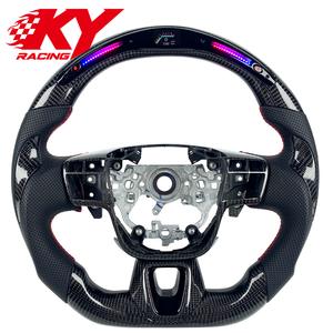 Customized LED RPM Carbon Fiber Racing Style Car Steering Wheel for Toyota Camry TRD SE XSE Crown Corolla RAV4 Avalon 2012-2026 - Product Image 1