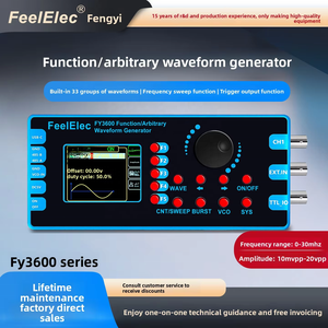 Generador de Señales de Función DDS Serie FY3600, 5MHz-30MHz, Onda Sinusoidal/Triangular/Pulsos/Cuadrada, Resolución de 0.01Hz, ODM Multifunción - Product Image 3