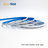 Offre spéciale DC5/12V/24V 576leds/m RGB PCB8mm/10mm COB Led bande lumineuse Flexible modifiable maison bureau bain voiture intelligente scène ampoule lampe