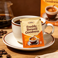 Emballage en sachet jetable imprimé avec logo personnalisé, sachet thermoscellé pour café liquide, lait, thé, jus de fruits, boissons