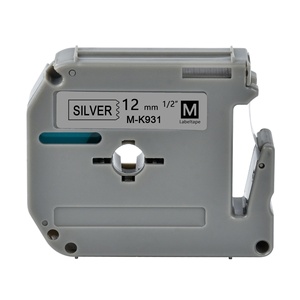 Ruban d'étiquettes compatible <span class=keywords><strong>Brother</strong></span> MK M-K221, largeur 12 mm, pour imprimantes d'étiquettes <span class=keywords><strong>PT</strong></span>-<span class=keywords><strong>65</strong></span>/80/70 - Product Image 1