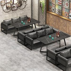 Sofás Comerciales para Bares y Salones, Estructura Metálica, Espuma de Alta Densidad, Duraderos, Conjunto para Restaurante, Forma Oblonga - Product Image 1