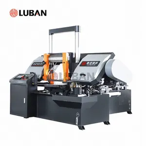 Máquina de serra de fita automática para corte de metal CNC LUBAN com velocidade ajustável GZ4235 de economia de energia