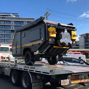 New Family Off-Road Travel Trailer Electric Brake <strong>Caravan</strong> With Independent Suspension Slide-Out Expanding Living Room - Product Image 1