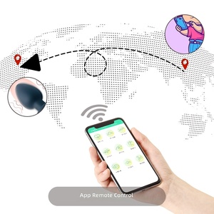 Vibrateur anal en silicone pour femmes avec application et télécommande, 100% étanche, LED arc-en-ciel, 3 vitesses, 10 modes - Product Image 3