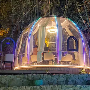 Transparent Bubble House 360 Panoramic Viewing PC Outdoor Room Dome Tent