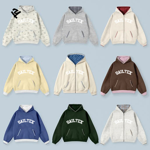 Felpa con Cappuccio da <span class=keywords><strong>Donna</strong></span> Personalizzata con Ricamo, Pullover in Pile a Maniche Lunghe, Vendita all'Ingrosso - Product Image 2