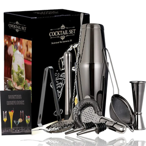 Biểu Tượng Tùy Chỉnh 11 Pcs Sang Trọng <span class=keywords><strong>Cocktail</strong></span> Kit Thanh Công Cụ Thiết Lập Không Gỉ Cao Cấp Màu Tím <span class=keywords><strong>Cocktail</strong></span> <span class=keywords><strong>Shaker</strong></span> Tin Thiết Lập <span class=keywords><strong>Barware</strong></span> <span class=keywords><strong>Set</strong></span> - Product Image 2