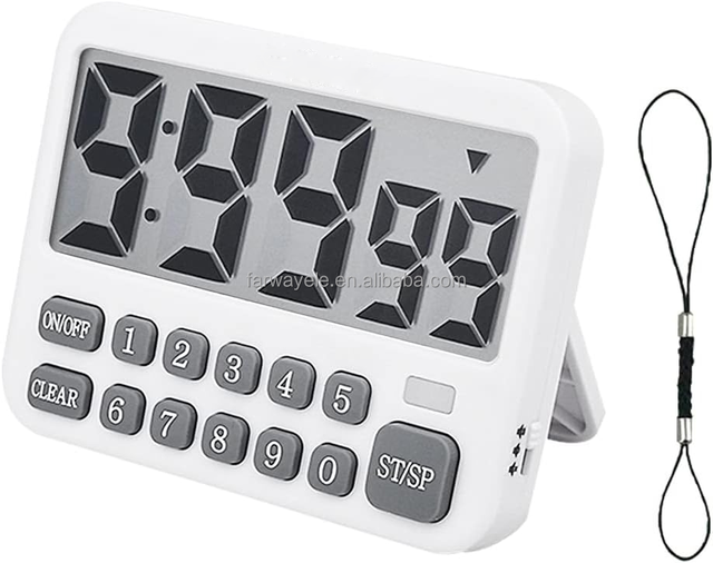 Digital Kitchen Timer Large Display Countdown/Up with Digits Directly Input, Fast Setting, Loud Alarm, Magnetic Back Stand