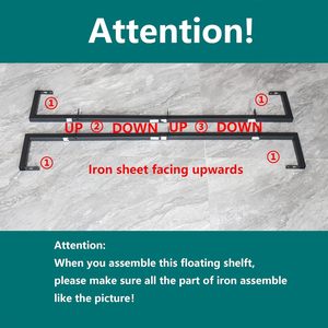 <span class=keywords><strong>3</strong></span>层复古黑色管架2pcs工业家具DIY壁架支架悬挂储物铁书架家居装饰 - Product Image 5