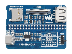 CM4-NANO-A <strong>Raspberry</strong> <strong>Pi</strong> <strong>Compute</strong> Module 4 Base Board NANO-A 40PIN GPIO USB2.0 Type-A Interface CSI 5V PWR Indicator - Product Image 5