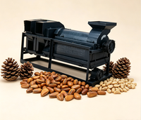 Mesin Pengupas Kacang Pinus Lebanon Mesin Pemecah Acorn Mesin Pengupas dan Pembersih Debu Buah Pinus