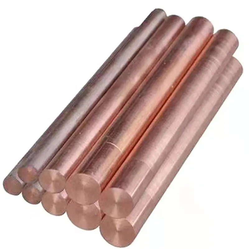 Customized size CuBe2 C17200 QBe2 Beryllium Copper soild rod bar price per kg
