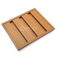 Foshan Rucca Design moderne WPC Composite plafond suspendu étanche 100x25mm bande carreaux plafonds artistiques pour usage résidentiel
