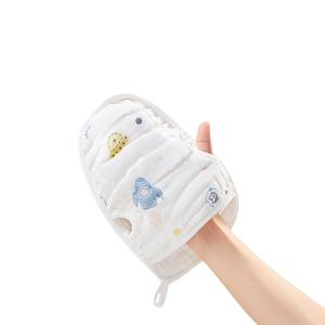 Toalla de baño para bebé, gasa de algodón puro, 22cm x 16cm, patrón de dibujos animados, agradable para la piel, para uso doméstico infantil - Product Image 1