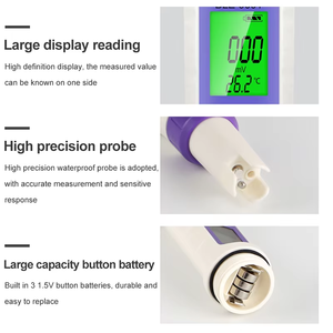 เครื่องทดสอบพีเอชมิเตอร์ BLE-9001อัจฉริยะแบบ2 in 1, เครื่องทดสอบคุณภาพน้ำแบบปากกาเครื่องวัดค่า <span class=keywords><strong>PH</strong></span> แบบดิจิตอลสำหรับห้องปฏิบัติการตู้ปลา - Product Image 4