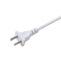 CCC-Zertifizierter Chinesischer 2-Poliger Flachstecker Rechtwinklig IEC C8 Figur 8 Gummi IP55 Stromkabel 2*0,75mm für TV Monitor Lautsprecher