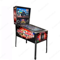 Classique 43 pouces HD écran jeux vidéo en acier inoxydable pièce opération flipper virtuel rétro flipper flipper