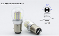Ampoule LED Ba15s, lampe de signalisation robuste, 12V 24V, large plage de tension d'entrée, pour éclairage intérieur de voiture, camion, remorque, coffre, porte, éclairage de courtoisie, 5W