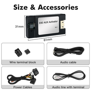 Activateur AUX pour autoradio STWEI pour BMW Série 5 E60 E61 E63 E64 CCC 2006 - 2010 Voiture d'origine sans AUX - Product Image 6