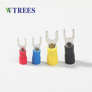 ขั้วต่อสายไฟแบบหุ้มฉนวนสำเร็จรูป Wtrees Sv1.25-4 สำหรับสายขนาด 1-6 มม. ขั้วต่อทองแดงแบบหางปลา ชนิด Y - Product Image 4