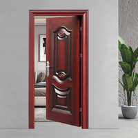 Pintu Rumah Model Baja Polimer Dongma Manufacturer, Keamanan Anti Maling Modern Tahan Air untuk Rumah