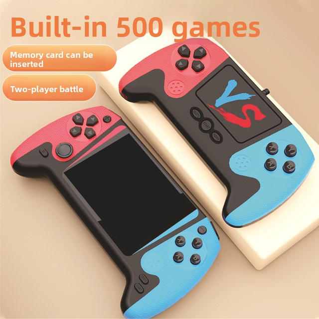 YUXU Q21 Retro Handheld Game Console 3.5-inch HD Screen Classic Games 1200mAh Battery 500 in 1 Games Children's Gift