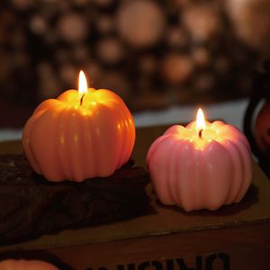 3D Pumpkin Scented Candle Handmade Soy Wax Halloween Party Decoration Prop Home Atmosphere <b>Ornament</b> Gift - Product Image 1