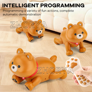 Zhorya Thông Minh Tương Tác Điều Khiển Từ Xa Đi Bộ Điện Và Cảm Ứng Cảm Biến Nhảy Múa Gấu Đồ Chơi Thông Minh Pet <span class=keywords><strong>Robot</strong></span> RC Đồ Chơi - Product Image 5