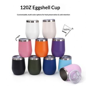 12oz Egg <b>Cup</b> Swig304 Stainless Steel <b>Thermos</b> U-shaped Red Wine Vacuum Eggshell <b>Cup</b> Custom Wholesale Portable - Product Image 6