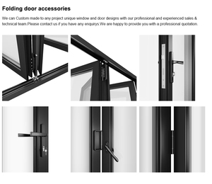 DEEZON AS2047 Puerta Plegable Exterior Moderna para Villa, de Aluminio con Rotura de Puente Térmico, Vidrio Templado Low-E, Resistente a Huracanes, Directo de Fábrica - Product Image 3