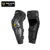 SULAITE Genouillères et coudières d'hiver épaisses et coupe-vent pour moto, protection complète tout-terrain, doublure en peluche Knight