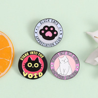 Pin Kerah Logam Kustom Grosir, Lencana Enamel Cakar Kucing Lucu Kawaii, Aksesoris Pakaian Personalisasi, Pin Kancing
