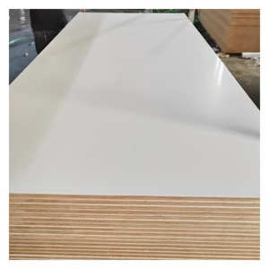 Haute Qualité Eucalyptus Peuplier Combi Core 18mm Blanc Grain De Bois Mélamine Face <span class=keywords><strong>Contreplaqué</strong></span> Laminé - Product Image 1