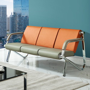 Silla de Espera Pública para Aeropuerto y Hospital, de Acero Laminado en Frío, con Asiento de Cuero, Personalizable, Duradera y de Alta Calidad, en Oferta - Product Image 4