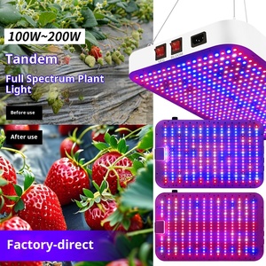 ไฟปลูกต้นไม้ LED ฟูลสเปกตรัม รุ่นใหม่ ปรับความสว่างได้หลายระดับ กำลังไฟสูง 200 วัตต์ สำหรับปลูกพืชในโรงเรือนและระบบไฮโดรโปนิกส์ - Product Image 1