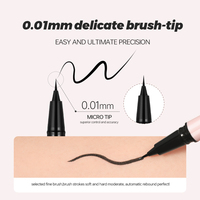Échantillon gratuit Eyeliner noir personnalisé Maquillage mat OEM/ODM Stylo Eyeliner à séchage rapide Vegan Matte Waterproof Liquid Eyeliner Cosmétiques