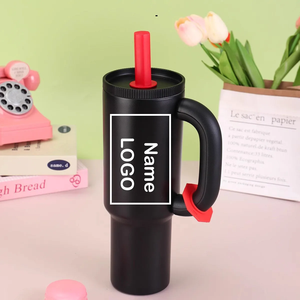 40oz 304 Stainless Steel Vacuum Insulated Tumbler with Straw and Handle Leak Proof <b>Large</b> Capacity <b>Cup</b> for Travel Office - Product Image 4