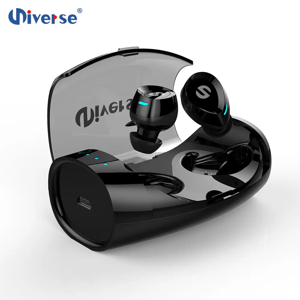 TWS Earbuds ES60 Ture Wireless Double Earphones Earpieces Stereo Music Headset for iphone and all smartphones