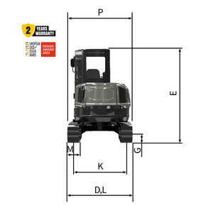 Miniexcavadora Hidráulica <span class=keywords><strong>Boleo</strong></span> 1.8T 2T 2.6T 3T 3.5T, Pequeñ<span class=keywords><strong>a</strong></span> Máquina Excavadora, Microexcavadora en Venta - Product Image 5