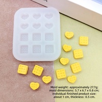 Moule en silicone miniature pour biscuits et décorations de gâteaux au chocolat, résistant à la chaleur, facile à démouler, compatible micro-ondes/lave-vaisselle/four, DIY