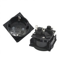 Bloc multiprises PDU 16A standard européen et allemand, modèle BS-D01-1, 250V, usage industriel, enfichable